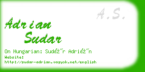 adrian sudar business card